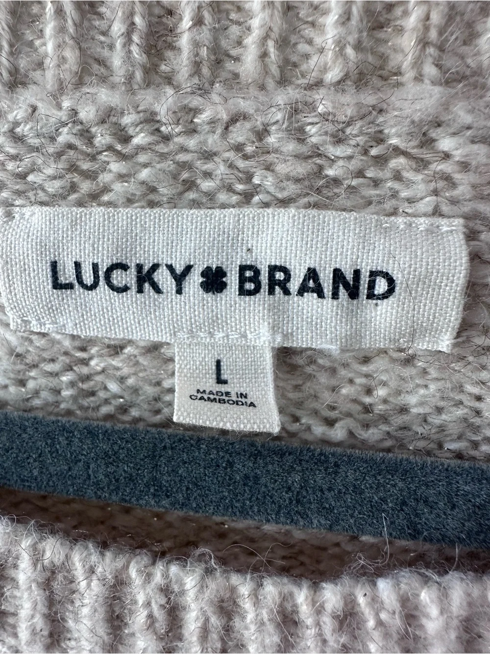 Lucky Brand Women's Cable Knit Sweater Large